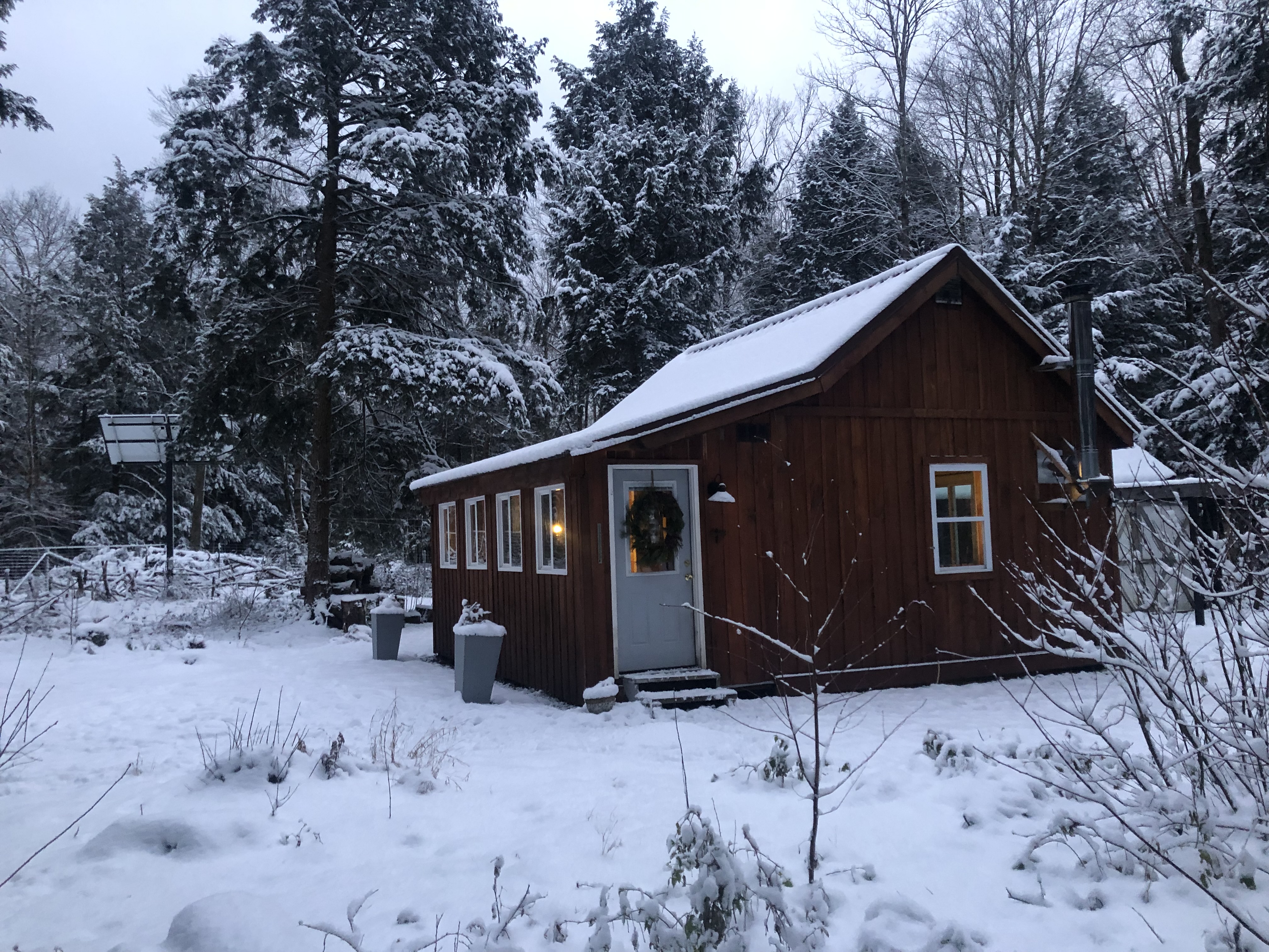Splitting Firewood and Collecting Pinecones